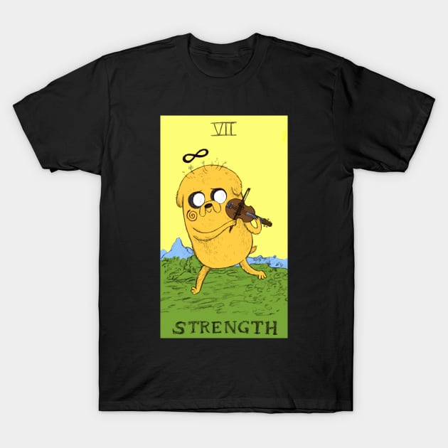 Jake The Dog as Strength T-Shirt by sadnettles